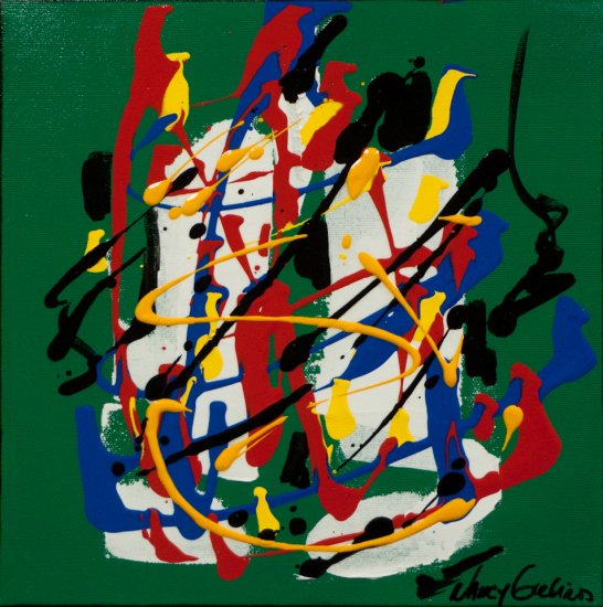Colour Mood 4, Acrylic on canvas by Nancy Stella Galianos