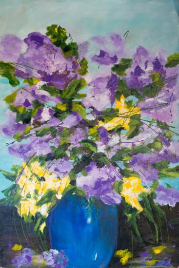 Spring Bouquet, Acrylic on canvas by Nancy Stella Galianos