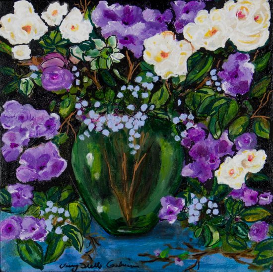 Remembering Summer, Acrylic on canvas by Nancy Stella Galianos