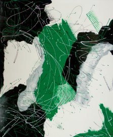 Green Space, Acrylic on canvas by Nancy Stella Galianos