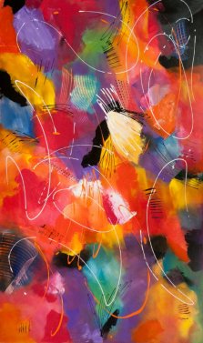 The Palette, Acrylic on canvas by Nancy Stella Galianos