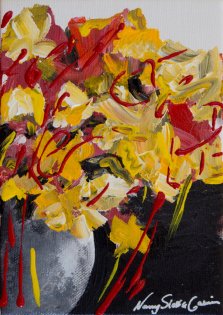 Golden Spring, Acrylic on canvas by Nancy Stella Galianos