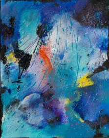 Out of the Blue, Acrylic by Nancy Stella Galianos